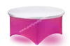 LED dining table with an elastic tablecloth diameter 180 cm