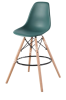 Scandi bar chair petrol