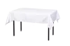 White rectangular tablecloth 180x140 cm