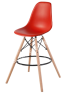 Scandi bar chair red