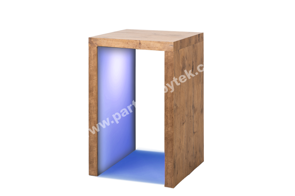 PARTY NÁBYTEK | Půjčovna nábytku, stolů, židlí a vybavení | Backlit bistro table Woody Magic_3