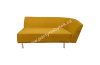 Pohovka Loop dvousedák levý, žlutý