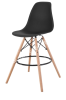 Scandi bar chair black
