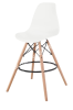 Scandi bar chair white