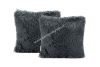 Dekorační polštář  s vlasem tmavě šedý, 45x45 cm