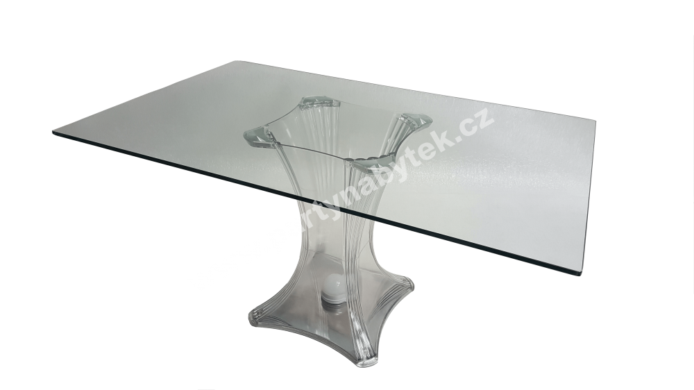 PARTY NÁBYTEK | Půjčovna nábytku, stolů, židlí a vybavení | Jídelní stůl skleněný