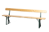 Beer bench with backrest 220 x 25 cm