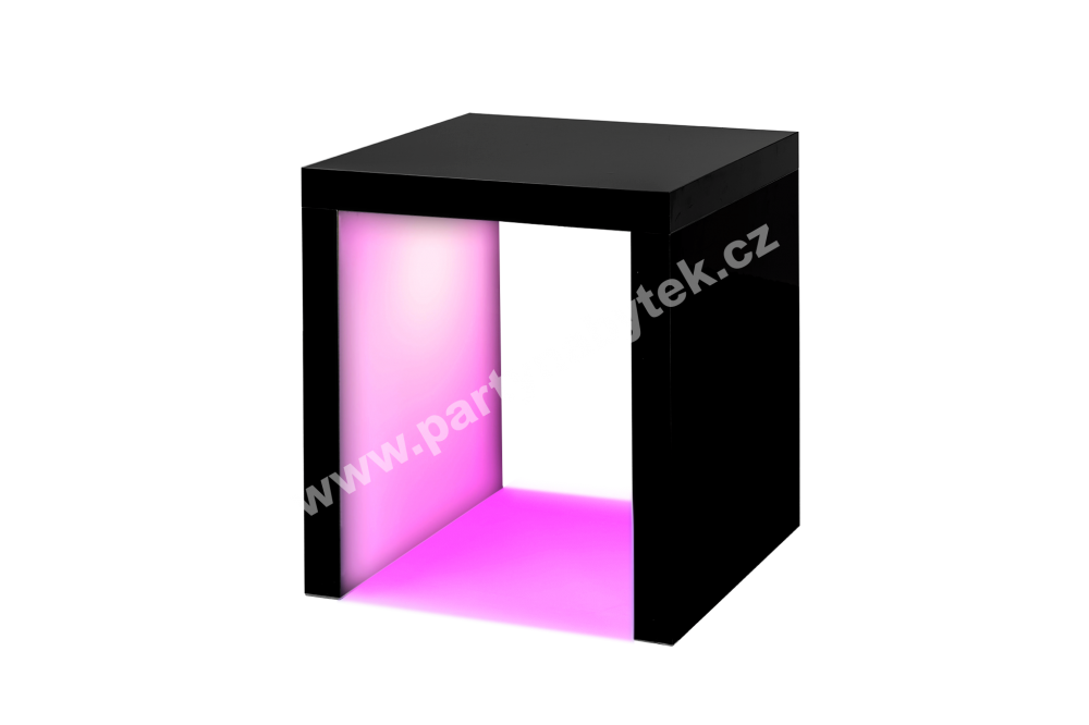 PARTY NÁBYTEK | Půjčovna nábytku, stolů, židlí a vybavení | Kavárenský stolek Black Magic podsvícený_3