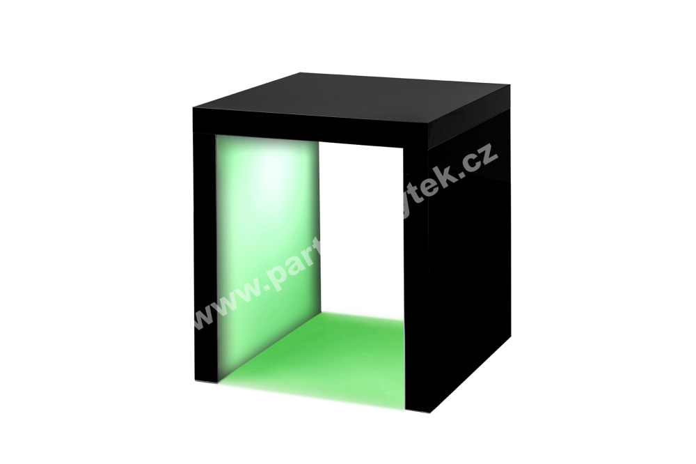 PARTY NÁBYTEK | Půjčovna nábytku, stolů, židlí a vybavení | Kavárenský stolek Black Magic podsvícený_4