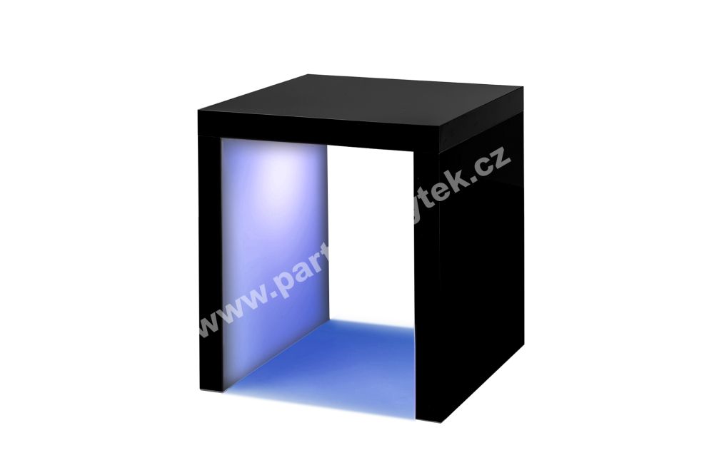 PARTY NÁBYTEK | Půjčovna nábytku, stolů, židlí a vybavení | Kavárenský stolek Black Magic podsvícený_2