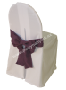 Mašle na židli s potahem  fialová