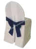 Bow for chair with cover blue