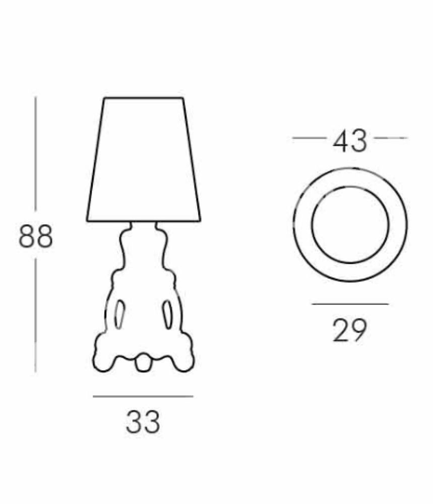 PARTY NÁBYTEK | Půjčovna nábytku, stolů, židlí a vybavení | Lampa Lady of Love_1