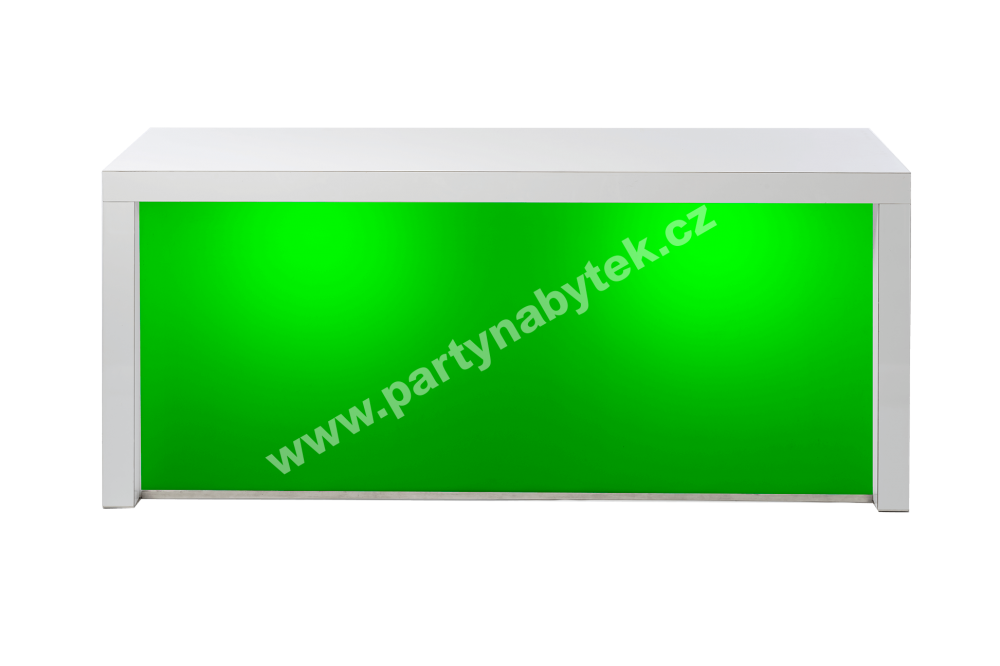 PARTY NÁBYTEK | Půjčovna nábytku, stolů, židlí a vybavení | Nízký stůl White Magic se svítící přepážkou_3