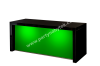 Nízký stůl Black Magic se svítící přepážkou obdelník 180x70 cm