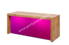 Nízký stůl Woody Magic se svítící přepážkou obdélník 180x70 cm