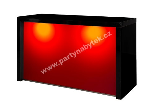 PARTY NÁBYTEK | Půjčovna nábytku, stolů, židlí a vybavení | Bary | Vysoký stůl Black Magic se svítící přepážkou_2