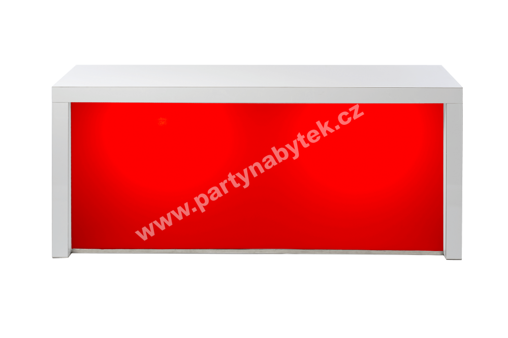 PARTY NÁBYTEK | Půjčovna nábytku, stolů, židlí a vybavení | Nízký stůl White Magic se svítící přepážkou