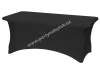 Black rectangular tablecloth elastic 182x76 cm