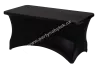 Black rectangular tablecloth elastic 152x76 cm