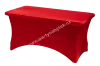 Red rectangular tablecloth elastic 152x76 cm
