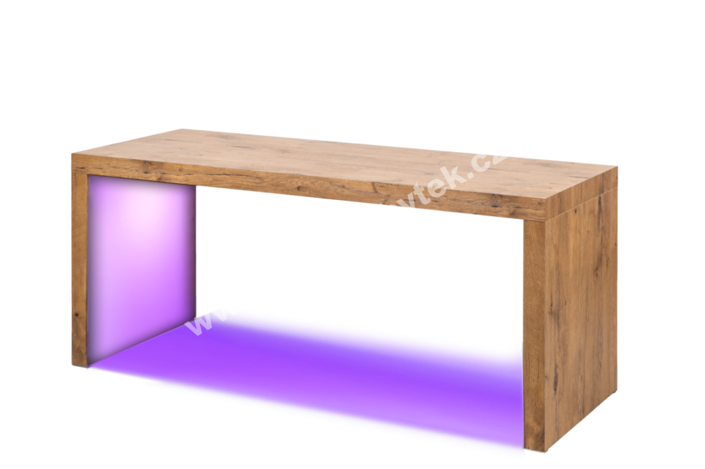 PARTY NÁBYTEK | Půjčovna nábytku, stolů, židlí a vybavení | Nízký stůl Woody Magic podsvícený_1