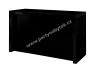 Vysoký stůl Black Magic s přepážkou obdelník 180x70 cm