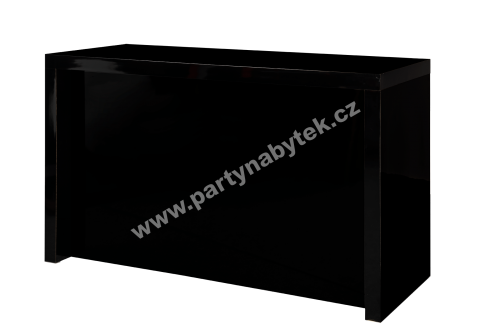 PARTY NÁBYTEK | Půjčovna nábytku, stolů, židlí a vybavení | Stoly | Vysoký stůl Black Magic s přepážkou_4