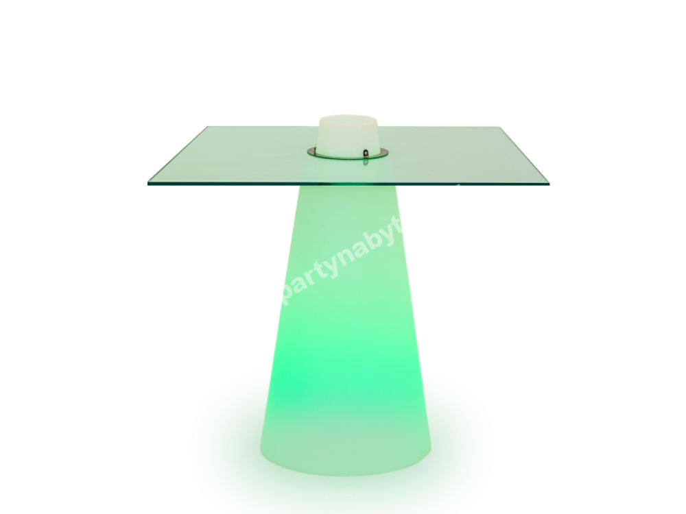 PARTY NÁBYTEK | Půjčovna nábytku, stolů, židlí a vybavení | LED svítící kavárenský stolek Peak_1