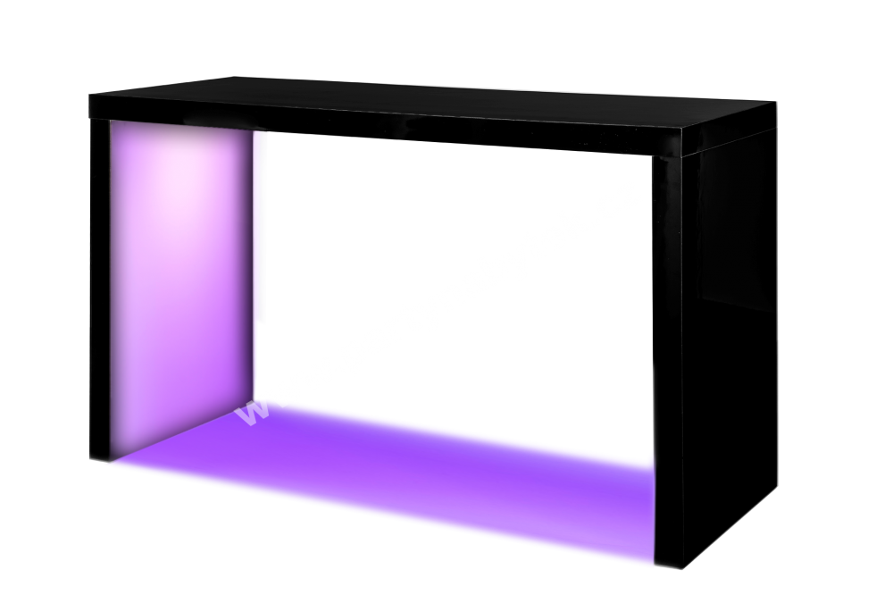 PARTY NÁBYTEK | Půjčovna nábytku, stolů, židlí a vybavení | Vysoký stůl Black Magic podsvícený_2
