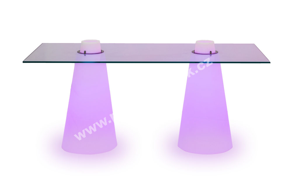 PARTY NÁBYTEK | Půjčovna nábytku, stolů, židlí a vybavení | Jídelní svítící stůl Peak_5