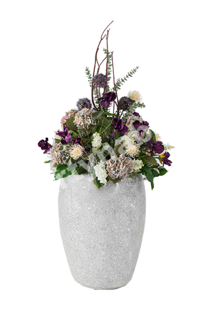 PARTY NÁBYTEK | Půjčovna nábytku, stolů, židlí a vybavení | Vase Mozaik silver - white_3