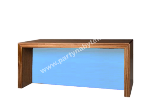 PARTY NÁBYTEK | Půjčovna nábytku, stolů, židlí a vybavení | Svítící nábytek | Nízký stůl Woody Magic se svítící přepážkou_1