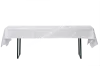 White rectangular tablecloth 280x110 cm