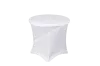 Café table with white elastic tablecloth diameter 80 cm