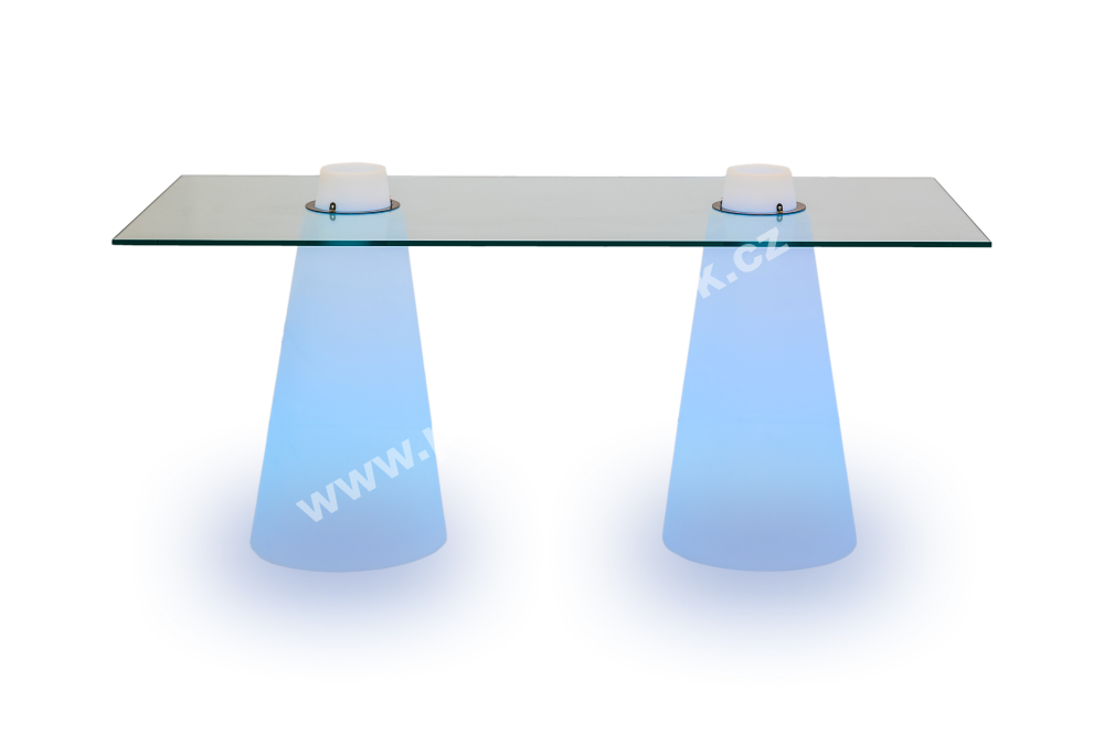 PARTY NÁBYTEK | Půjčovna nábytku, stolů, židlí a vybavení | Jídelní svítící stůl Peak_7