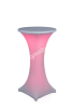 Svítící bistrostůl s elastickým ubrusem pr.60 cm