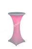LED bistro table with an elastic tablecloth diameter 60 cm