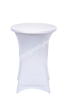 Bistrostůl s bílým elastickým ubrusem pr.80 cm