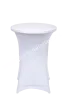 Bistro table with white elastic tablecloth diameter 80 cm