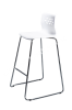 Barstool Linda white with backrest