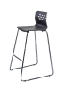 Barstool Linda black with backrest