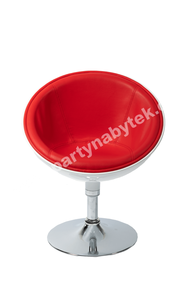 PARTY NÁBYTEK | Půjčovna nábytku, stolů, židlí a vybavení | Křeslo Půlměsíc červené