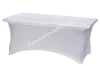 White rectangular tablecloth elastic 182x76 cm