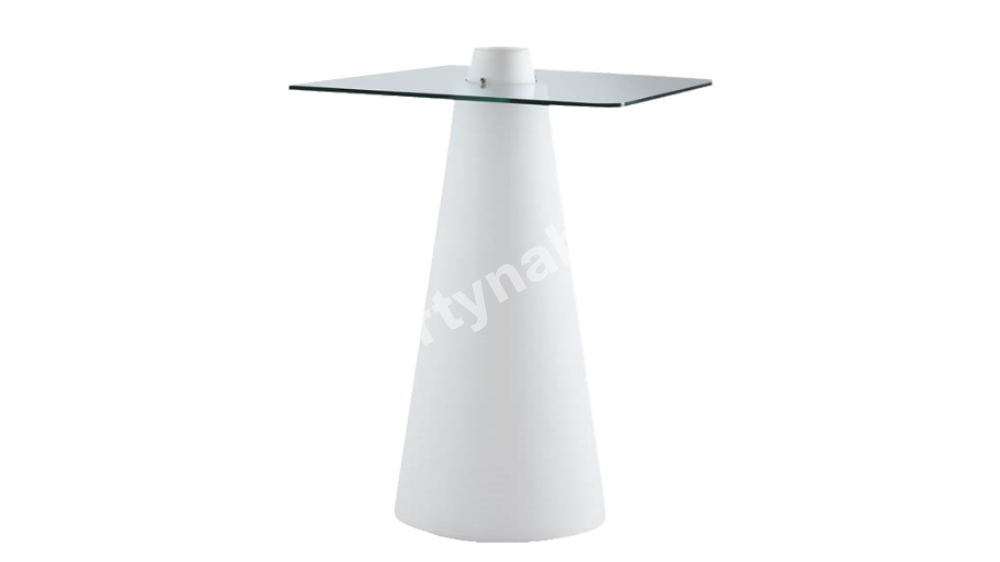 PARTY NÁBYTEK | Půjčovna nábytku, stolů, židlí a vybavení | Bistrostůl Peak bílý_1