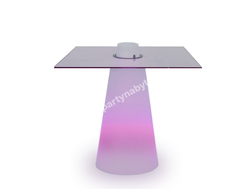 PARTY NÁBYTEK | Půjčovna nábytku, stolů, židlí a vybavení | LED svítící kavárenský stolek Peak_4