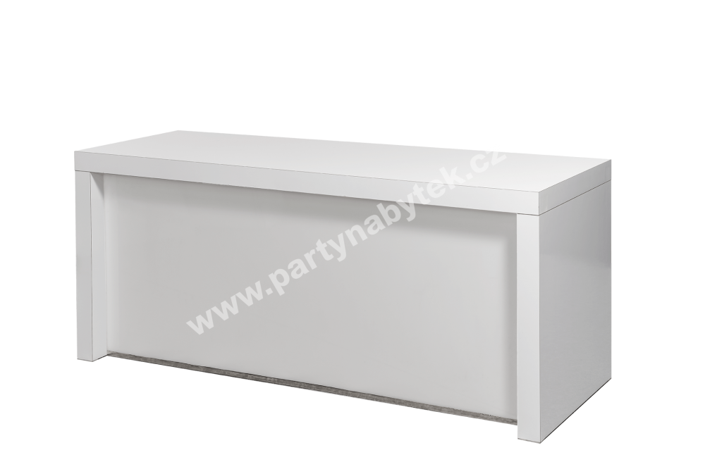 PARTY NÁBYTEK | Půjčovna nábytku, stolů, židlí a vybavení | Nízký stůl White Magic se svítící přepážkou_6