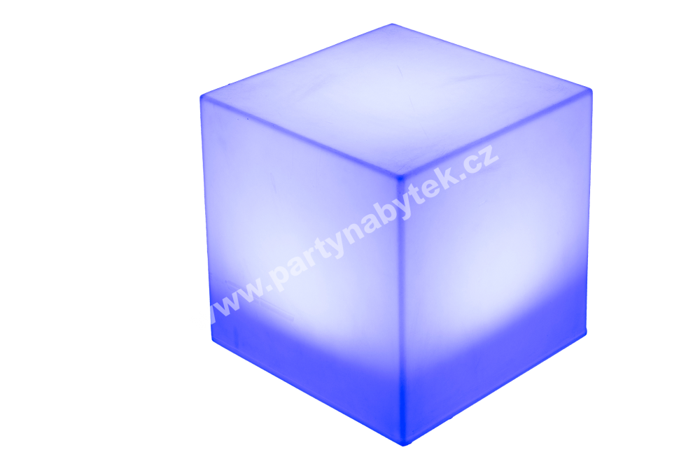 PARTY NÁBYTEK | Půjčovna nábytku, stolů, židlí a vybavení | LED svítící Kostka