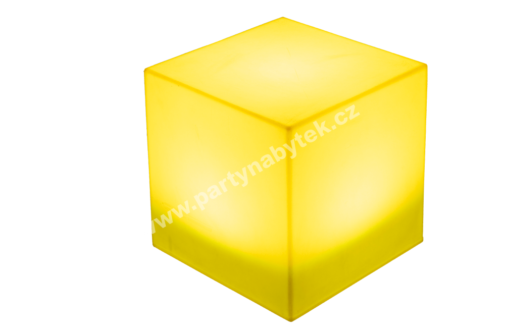 PARTY NÁBYTEK | Půjčovna nábytku, stolů, židlí a vybavení | LED svítící Kostka_2