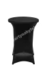 Bistro table with black elastic tablecloth diameter 80 cm